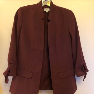 Loft - burgundy blazer xxsp